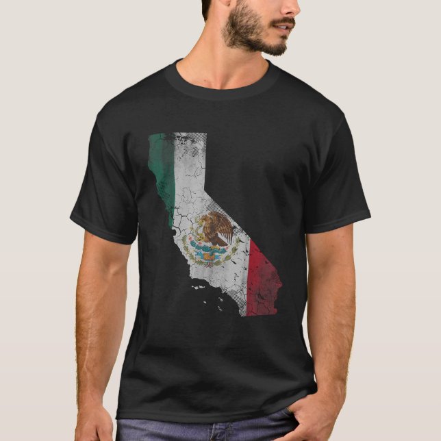 Camiseta Bandera mexicana de California (Anverso)