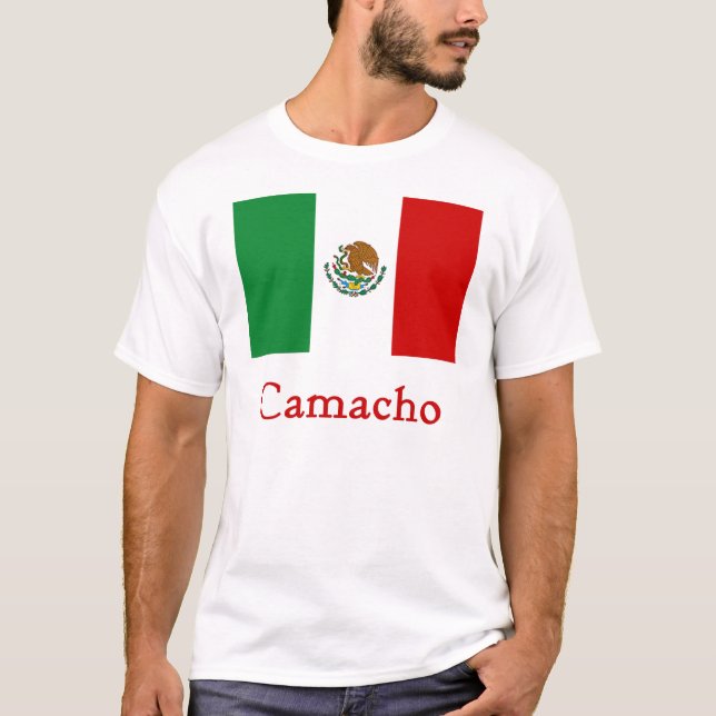 Camiseta Bandera mexicana de Camacho (Anverso)