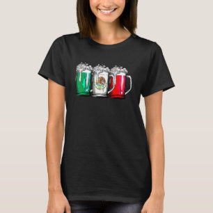 Camiseta Bandera Mexicana de Cerveza Cinco De Mayo Mujeres 