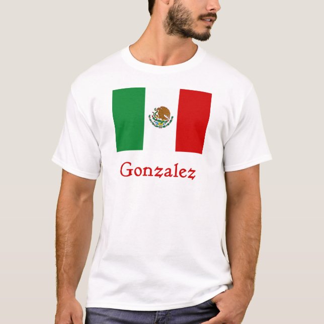 Camiseta Bandera mexicana de Gonzalez (Anverso)