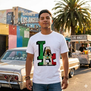 Camiseta Bandera Mexicana de Los Ángeles 