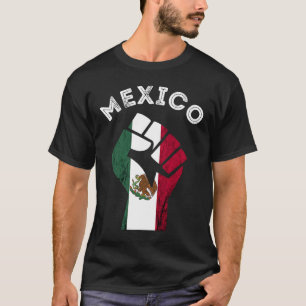 Camiseta Bandera Mexicana De Primera Mano Orgullo Mexicano