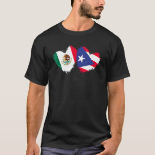 Camiseta Bandera mexicana de Puerto Rico Lo mexicano