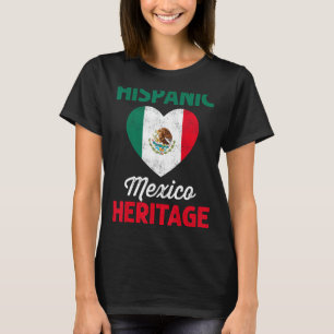 Camiseta Bandera Mexicana Herencia Hispánica Niños de Méxic