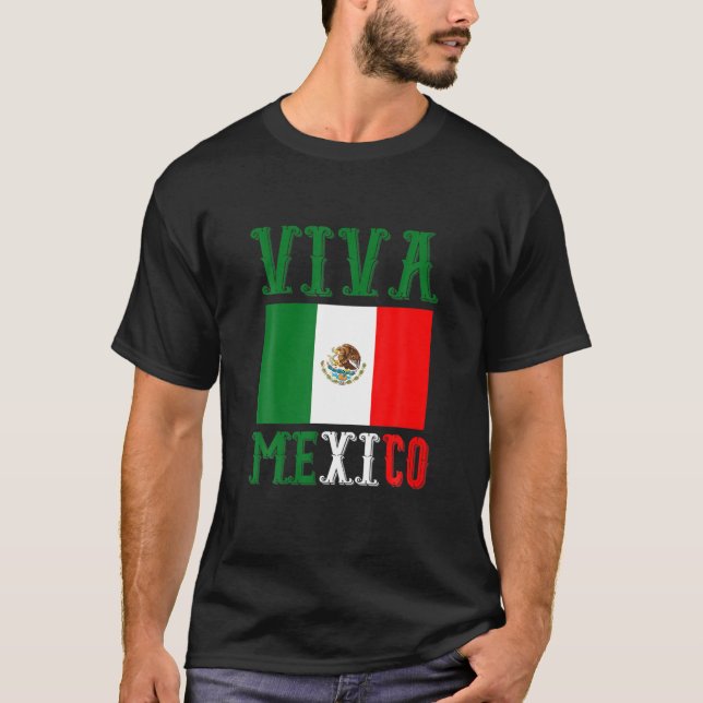 Camiseta Bandera mexicana Idea de regalo de América Latina  (Anverso)