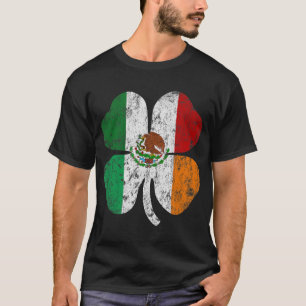 Camiseta Bandera Mexicana Irlandesa México Irlanda Día del 