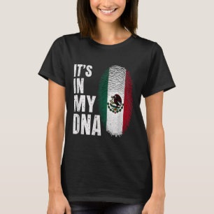 Camiseta Bandera Mexicana México está en mi Adn