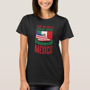 Camiseta Bandera mexicana mi historia comenzó en México