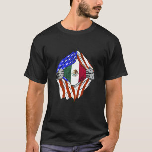 Camiseta Bandera mexicana norteamericana México México Orgu