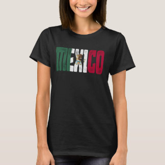 Camiseta Bandera Mexicana Orgullo México Vintage Design