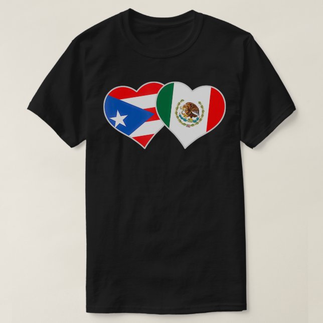 Camiseta Bandera Mexicana Puerto Rico México México (Diseño del anverso)