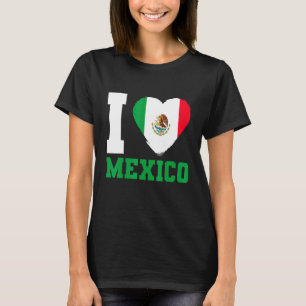 Camiseta Bandera mexicana que amo a México