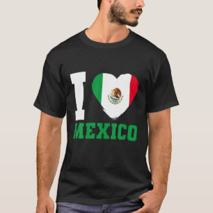 Camiseta Bandera mexicana que amo a México