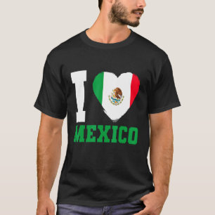 Camiseta Bandera mexicana que amo a México