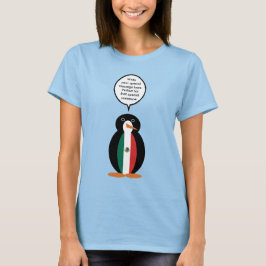 Camiseta Bandera Mexicana Señora Pingüino Mujer 