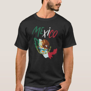 Camiseta Bandera Mexicana Vintage Orgullo Retro