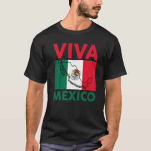 Camiseta Bandera mexicana Viva el orgullo mexicano