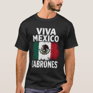 Camiseta Bandera mexicana Viva México Cabrones