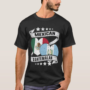 Camiseta Bandera Mexicana Y Guatemalteca