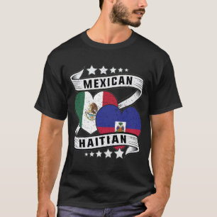 Camiseta Bandera Mexicana Y Haitiana