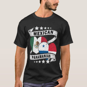 Camiseta Bandera Mexicana Y Panameña