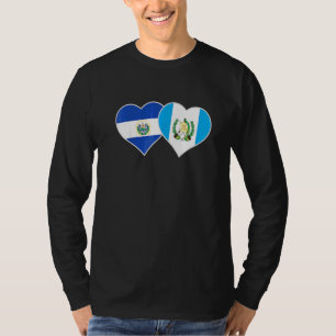 Camiseta Bandera mitad salvadoreña mitad guatemalteca El Sa