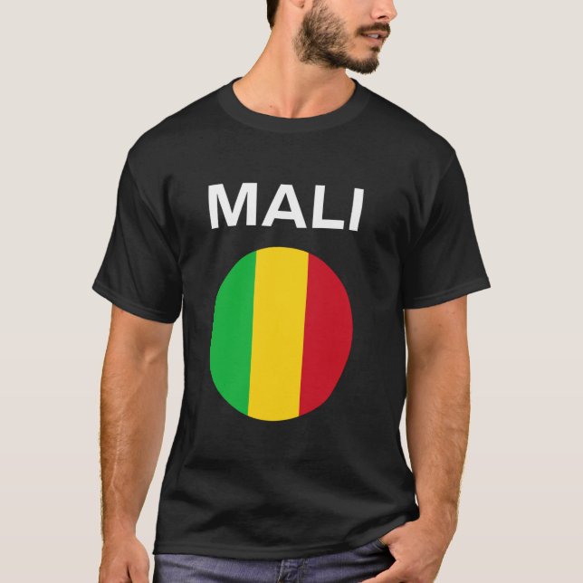Camiseta Bandera moderna de Malí (Anverso)