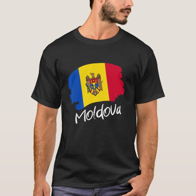 Camiseta Bandera moldava Moldavia (Anverso)