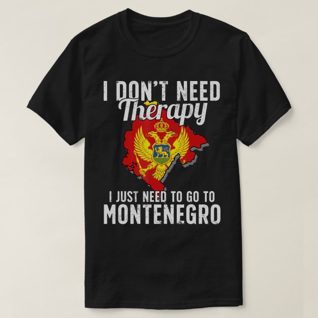 Camiseta Bandera montenegrina I Bandera de Montenegro I Mon (Diseño del anverso)