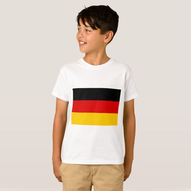 Camiseta Bandera Mundial de Alemania (Anverso completo)