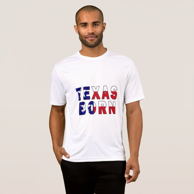 Camiseta Bandera nacida en Texas (Anverso completo)