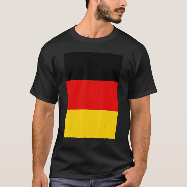 Camiseta Bandera Nacional Alemana De Alemania (Anverso)