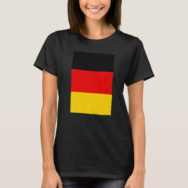 Camiseta Bandera Nacional Alemana De Alemania (Anverso)