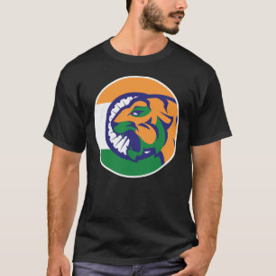 Camiseta Bandera nacional animal del tigre de Bengala de la