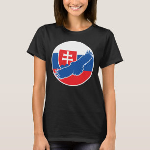 Camiseta Bandera nacional de animales de Eslovaquia Águila 