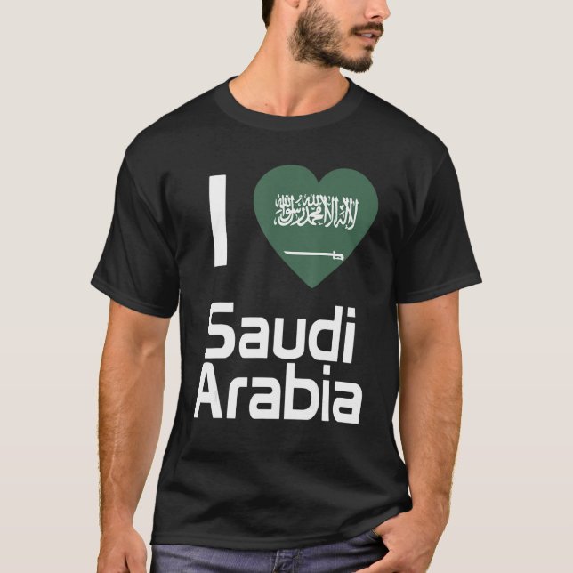 Camiseta Bandera nacional de Arabia Saudita recuerdo para h (Anverso)