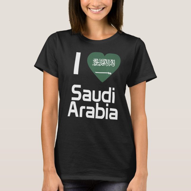 Camiseta Bandera nacional de Arabia Saudita recuerdo para h (Anverso)