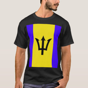 Camiseta Bandera nacional de Barbados una isla del Caribe o