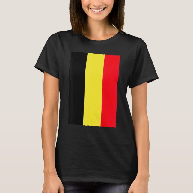 Camiseta Bandera nacional de Bélgica (Anverso)
