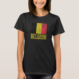 Camiseta Bandera Nacional de Bélgica Bruselas