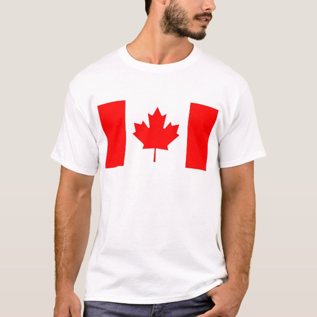Camiseta Bandera nacional de Canadá - Drapeau du Canadá (Anverso)