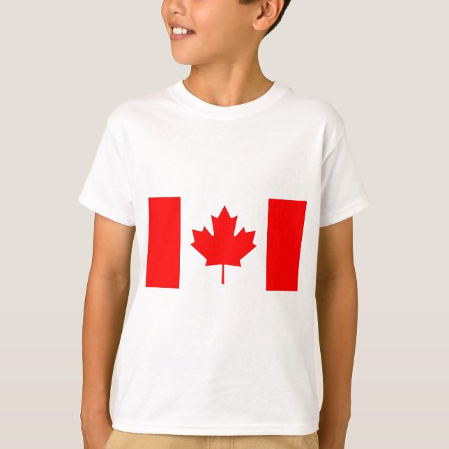 Camiseta Bandera nacional de Canadá - Drapeau du Canadá (Anverso)