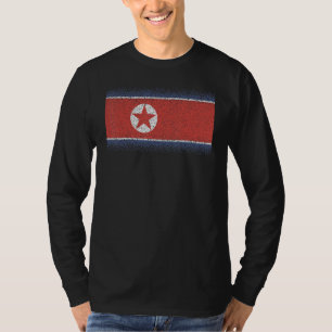 Camiseta Bandera Nacional de Corea del Norte souvenir   par