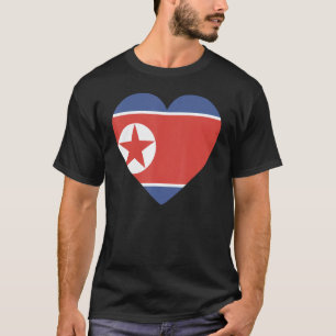 Camiseta Bandera Nacional de Corea del Norte souvenir para