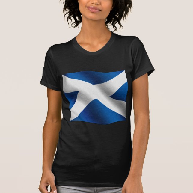 Camiseta Bandera Nacional de Escocia y San Andrés Patriótic (Anverso)