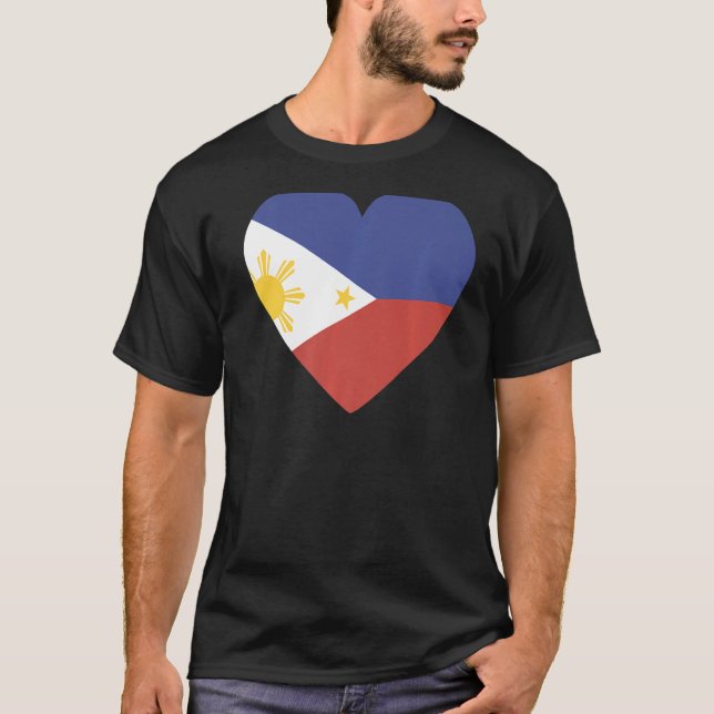 Camiseta Bandera nacional de Filipinas de recuerdo para hom (Anverso)