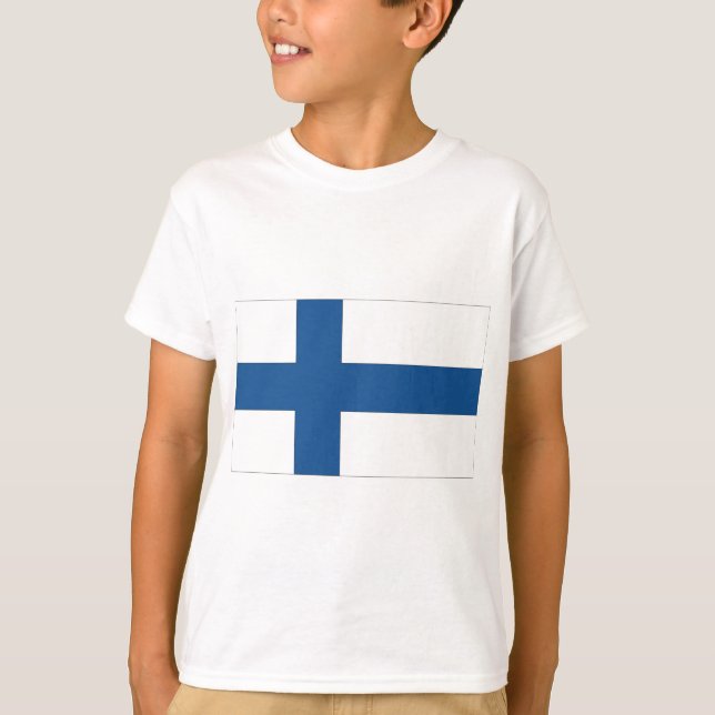 Camiseta Bandera nacional de Finlandia (Anverso)