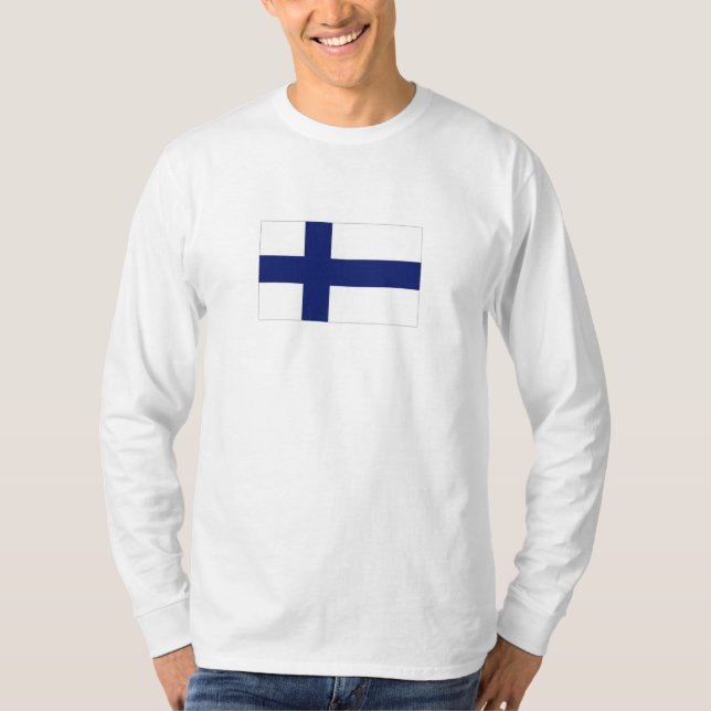 Camiseta Bandera nacional de Finlandia (Anverso)