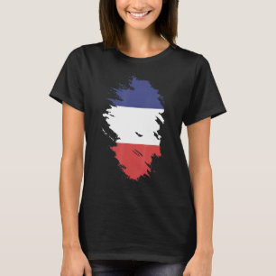 Camiseta Bandera nacional de Francia de recuerdo para hombr