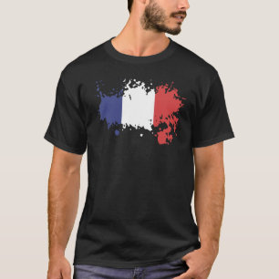 Camiseta Bandera nacional de Francia de recuerdo para hombr